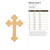 Botany Cross 2 Wood Cutout for Crafts, Unfinished Baltic Birch Craft Shape