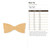 Bow Tie Wood Cutout - Unfinished Baltic Birch Craft Shape