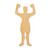 Boxer Wood Cutout - Unfinished Baltic Birch Craft Shape