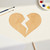 Broken Heart Wood Cutout Craft Blank, Unfinished Baltic Birch DIY Shape for Crafts and Decor