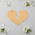 Broken Heart Wood Cutout - Unfinished Baltic Birch Craft Shape