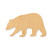 Brown Bear Wood Cutout - Unfinished Baltic Birch Craft Shape