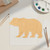 Brown Bear Wood Cutout for Crafts, Unfinished Baltic Birch Craft Shape