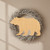 Brown Bear Wood Cutout for Crafts, Unfinished Baltic Birch Craft Shape