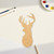 Buck 3 Wood Cutout - Unfinished Baltic Birch Craft Shape