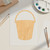 Bucket Wood Cutout Craft Blank, Unfinished Baltic Birch DIY Shape for Crafts and Decor