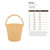 Bucket Wood Cutout - Unfinished Baltic Birch Craft Shape