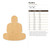 Buddha Wood Cutout - Unfinished Baltic Birch Craft Shape
