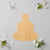 Buddha Wood Cutout for Crafts, Unfinished Baltic Birch Craft Shape