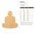Buddha Wood Cutout for Crafts, Unfinished Baltic Birch Craft Shape
