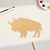 Buffalo 2 Wood Cutout - Unfinished Baltic Birch Craft Shape