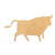 Bull 1 Wood Cutout - Unfinished Baltic Birch Craft Shape