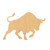 Bull 3 Wood Cutout for Crafts, Unfinished Baltic Birch Craft Shape
