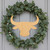 Bull Head Wood Cutout - Unfinished Baltic Birch Craft Shape