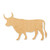 Bull Wood Cutout - Unfinished Baltic Birch Craft Shape