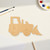 Bulldozer Wood Cutout - Unfinished Baltic Birch Craft Shape