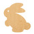 Bunny 2 Wood Cutout for Crafts, Unfinished Baltic Birch Craft Shape