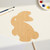 Bunny 2 Wood Cutout for Crafts, Unfinished Baltic Birch Craft Shape
