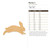Bunny 3 Wood Cutout - Unfinished Baltic Birch Craft Shape