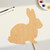 Bunny 3 Wood Cutout for Crafts, Unfinished Baltic Birch Craft Shape