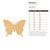 Butterfly 1 Wood Cutout - Unfinished Baltic Birch Craft Shape