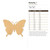 Butterfly 1 Wood Cutout - Unfinished Baltic Birch Craft Shape