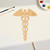Caduceus 1 Wood Cutout Craft Blank, Unfinished Baltic Birch DIY Shape for Crafts and Decor