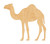 Camel Wood Cutout Craft Blank, Unfinished Baltic Birch DIY Shape for Crafts and Decor