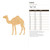 Camel Wood Cutout Craft Blank, Unfinished Baltic Birch DIY Shape for Crafts and Decor