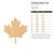 Canadian Maple Leaf Wood Cutout - Unfinished Baltic Birch Craft Shape