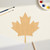 Canadian Maple Leaf Wood Cutout for Crafts, Unfinished Baltic Birch Craft Shape