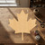 Canadian Maple Leaf Wood Cutout for Crafts, Unfinished Baltic Birch Craft Shape