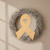 Cancer Ribbon Wood Cutout - Unfinished Baltic Birch Craft Shape