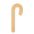 Candy Cane Wood Cutout - Unfinished Baltic Birch Craft Shape