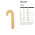 Candy Cane Wood Cutout for Crafts, Unfinished Baltic Birch Craft Shape