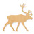 Caribou Wood Cutout - Unfinished Baltic Birch Craft Shape
