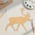 Caribou Wood Cutout - Unfinished Baltic Birch Craft Shape
