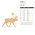 Caribou Wood Cutout - Unfinished Baltic Birch Craft Shape