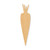 Carrot Wood Cutout - Unfinished Baltic Birch Craft Shape