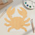 Cartoon Crab 2 Wood Cutout for Crafts, Unfinished Baltic Birch Craft Shape