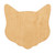 Cat Head Wood Cutout Craft Blank, Unfinished Baltic Birch DIY Shape for Crafts and Decor
