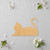 Cat Laying Down Wood Cutout - Unfinished Baltic Birch Craft Shape
