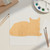 Cat Laying Down Wood Cutout for Crafts, Unfinished Baltic Birch Craft Shape