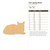 Cat Laying Down Wood Cutout for Crafts, Unfinished Baltic Birch Craft Shape