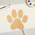 Catpawprint Wood Cutout - Unfinished Baltic Birch Craft Shape