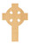 Celtic Cross 2 Wood Cutout Craft Blank, Unfinished Baltic Birch DIY Shape for Crafts and Decor