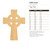 Celtic Cross Wood Cutout Craft Blank, Unfinished Baltic Birch DIY Shape for Crafts and Decor