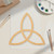 Celtic Triangle Wood Cutout - Unfinished Baltic Birch Craft Shape