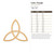 Celtic Triangle Wood Cutout - Unfinished Baltic Birch Craft Shape