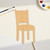 Chair Wood Cutout - Unfinished Baltic Birch Craft Shape